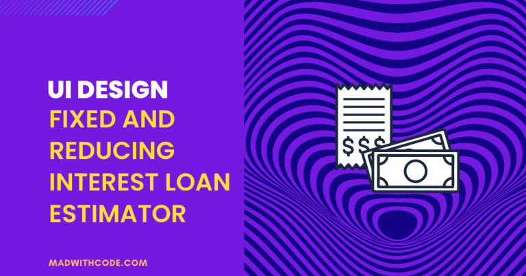 Fixed And Reducing Interest Loan Estimator