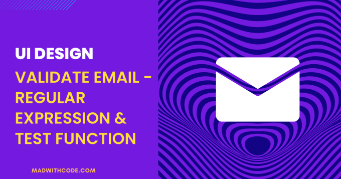 Validate Email - Regular Expression & Test Function